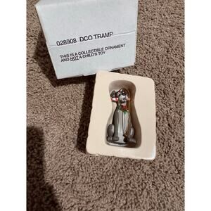 Vintage Disney Grolier DCO Tramp Holiday 028908 Ornament w/Box